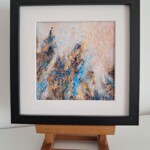 Le Cœur des Anges I - 20 x 20 cm - technique mixte / carton toilé (encadrée)