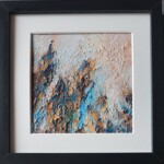 Le Coeur des Anges I - 20 x 20 cm - technique mixte / carton toilé (encadrée)