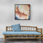 80 x 80 cm ( avec cadre noir 87 x 87 cm)