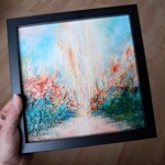 Conte de Fées II - 20 x 20 cm - technique mixte (encadrée)