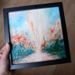 Conte de Fées II - 20 x 20 cm - technique mixte (encadrée)