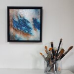 30 x 30 cm ( encadrée )