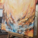 60 x 60 cm - huile, acrylique sur toile de lin