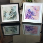 20 x 20 cm - technique mixte / carton toilé (encadrée)