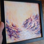 Conte de Fées V - 20 x 20 cm - technique mixte (encadrée)