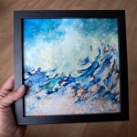 Conte de Fées III - 20 x 20 cm - technique mixte (encadrée)