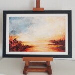 Chemin de Lumière – 20 x 30 cm (8 x 12 inches) œuvre/papier marouflée ( encadrée ) Rougan Layla