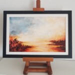 Chemin de Lumière – 20 x 30 cm (8 x 12 inches) œuvre/papier marouflée ( encadrée ) Rougan Layla