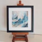 Le Cœur des Anges III - 20 x 20 cm - technique mixte / carton toilé