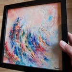 Le Coeur des Anges VIIII - 20 x 20 cm - technique mixte / carton toilé (encadrée)
Nouveau !