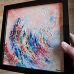 Le Coeur des Anges VIIII - 20 x 20 cm - technique mixte / carton toilé (encadrée)
Nouveau !