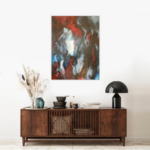 130 x 97 cm Rougan-Artiste Peintre France-Art Abstrait Angers-Art Contemporain