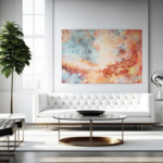 130 x 195 cm Layla Rougan - Peinture Abstraite Angers - Artiste Peintre France - Rougan Peintre Abstrait Angers