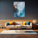 130 x 97 cm Layla Rougan - Peinture Abstraite Angers - Artiste Peintre France - Rougan Peintre Abstrait Angers