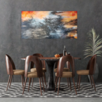 60 x 120 cm Layla Rougan-Artiste Peintre France-Art Abstrait Angers-Art