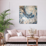 100 x 100 cm Layla Rougan-Artiste Peintre France-Art Abstrait Angers-Art