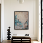 116 x 89 cm (hors cadre / without frame) Layla Rougan - Peinture Abstraite Angers - Artiste Peintre France - Rougan Peintre Abstrait Angers