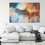 130 x 195 cm - huile /toile de lin Layla Rougan-Artiste Peintre-France-Art Contemporain-Art Abstrait